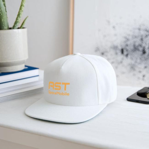 AST SpaceMobile orange logo stacked 1 - Snapback Baseball Cap