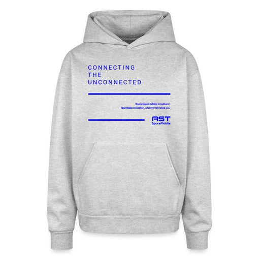 Connecting the Unconnected Blue - Oversized Hooded Sweatshirt