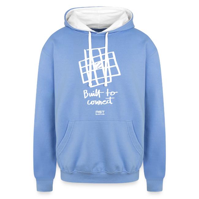Built to connect - Unisex Contrast Hoodie