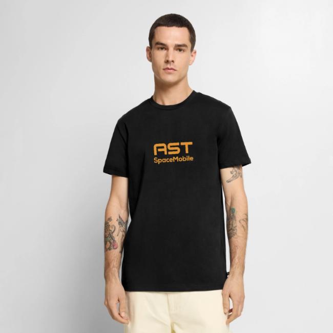 AST SpaceMobile orange logo stacked 1 - Men's Premium T-Shirt