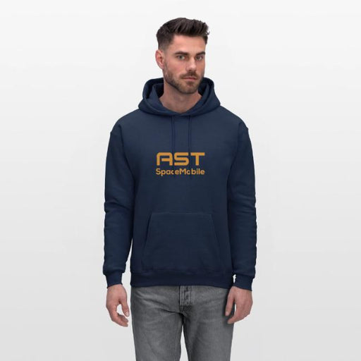 AST SpaceMobile orange logo stacked 1 - Men's Hoodie