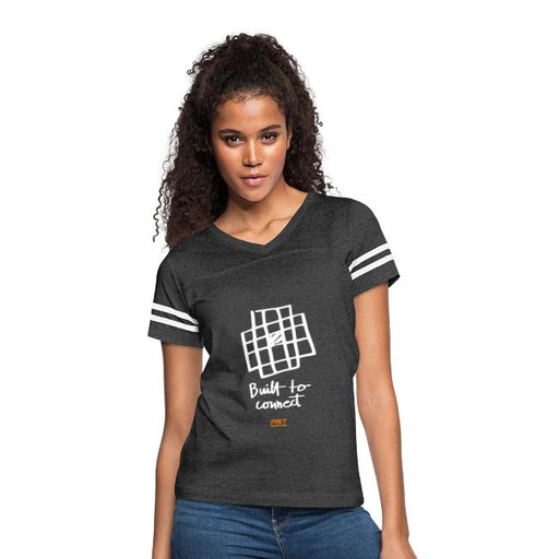 Built to connect - Women's V-Neck Football Tee