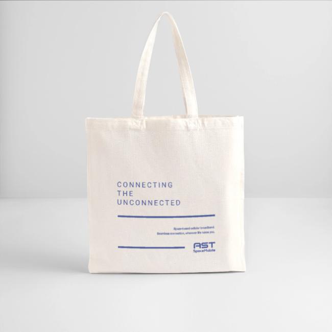 Connecting the Unconnected Blue - Recycled Tote Bag
