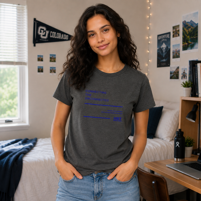 ASTS Women's Blue Connect the Unconnected Tee