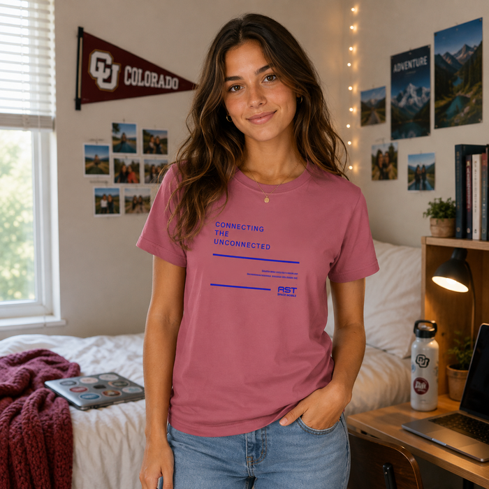 ASTS Women's Blue Connect the Unconnected Tee