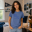 ASTS Women's Blue Connect the Unconnected Tee