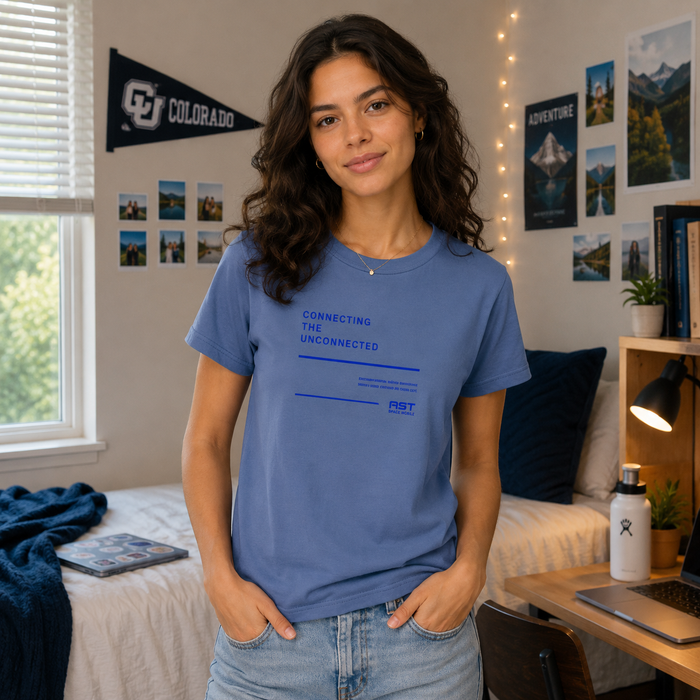 ASTS Women's Blue Connect the Unconnected Tee