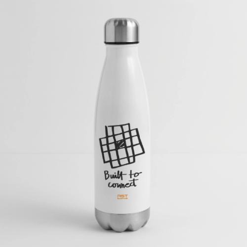 Built to connect - Black - 17 oz Insulated Stainless Steel Water Bottle