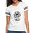 Built to connect - Black - Women's V-Neck Football Tee