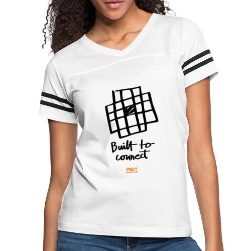 Built to connect - Black - Women's V-Neck Football Tee