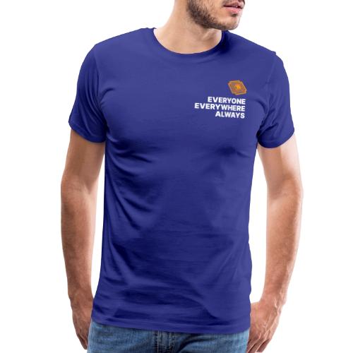 Everyone Everywhere - White Print - Men's Premium T-Shirt